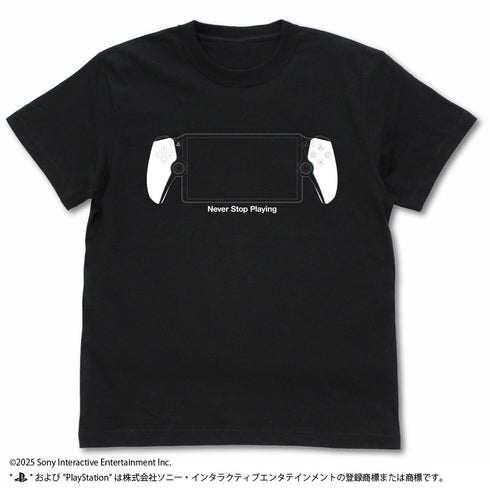 『プレイステーション』Tシャツ for PlayStation Portal リモートプレーヤー ブラック XL